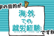 海外で仕事をしてみたい方へ