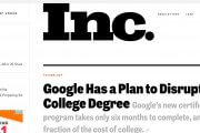 Google大学が教育業界をぶっこわす！！その費用とコース内容は？