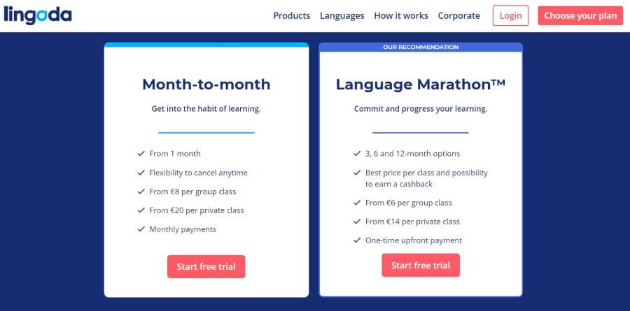 Lingodaのサービスと料金