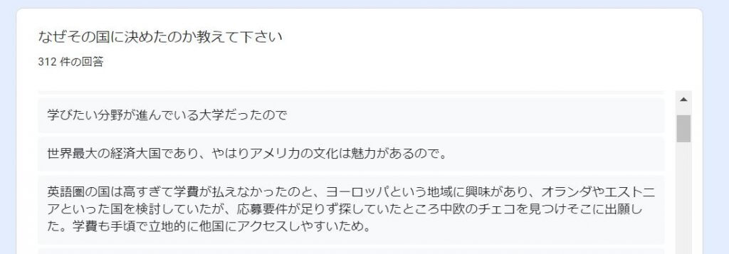 なぜその国に決めたのか？