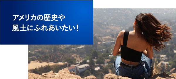 アメリカの歴史や風土にふれあいたい