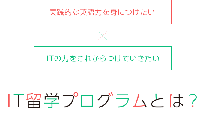 実践的な英語力を身に着けたい×ITの力をこれからつけていきたい