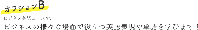 ビジネスの様々な場面で役立つ英魚表現や単語を学びます